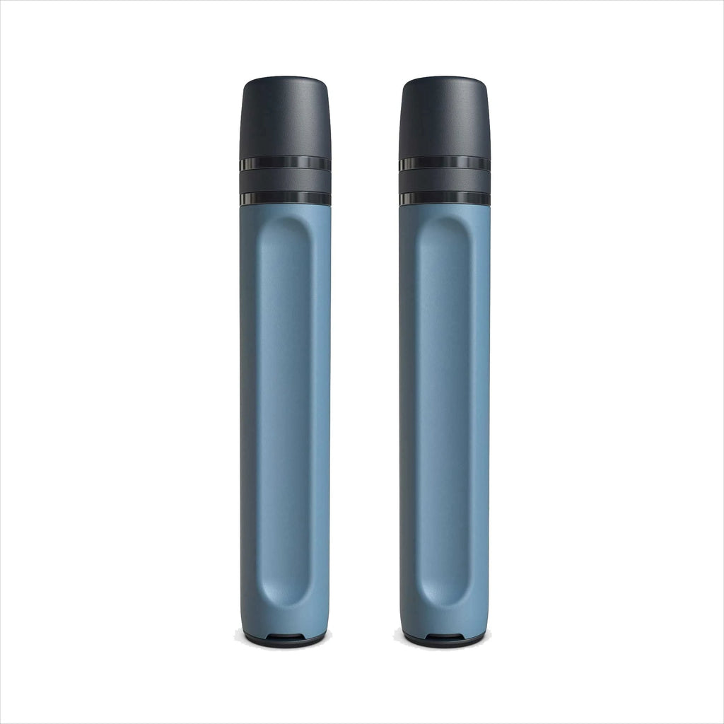 1 Pack Mountain Blue Portable Personal Water Filter Straw Outdoor Water Purifier F