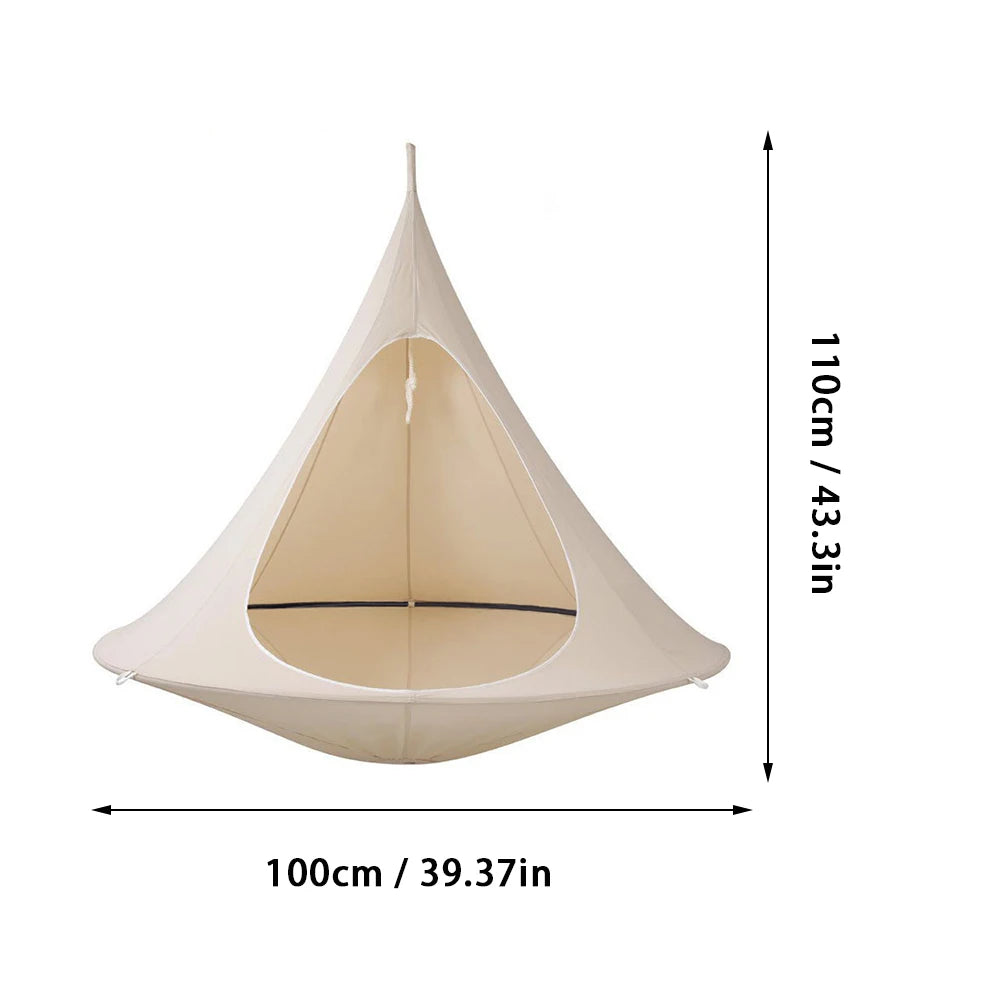 Hanging Chair Hammock, Portable Butterfly Shaped Swing Hanging Chair, 1200D Oxford Fabric Waterproof Casual Hanging Swing For Indoor Bedroom Living Room Decor, Outdoor Patio Garden Camping