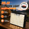 IP66 Waterproof Solar Camping Lantern, 106 LED Beads Rechargeable Hanging Tent Light, 5 Light Modes with Battery Level Indicator, Solar & USB Dual Charging Emergency Lamp for Camping, Fishing, Power Outage