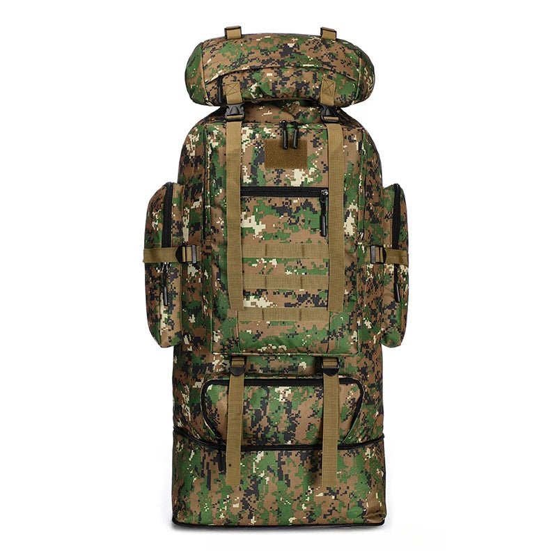1pc 90L Hiking Daypack Backpack Expandable Waterproof Rucksack Camping Outdoor Sport Traveling Large Capacity - Macgyverzoutpost