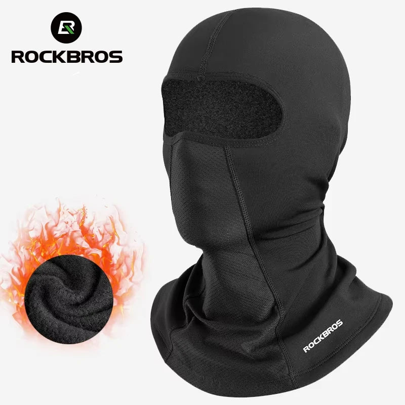 ROCKBROS Winter Face Mask Winter Cycling Climbing Hiking Fleece Thermal Keep Warm Windproof Motorcycle Cycling Balaclava - Macgyverzoutpost