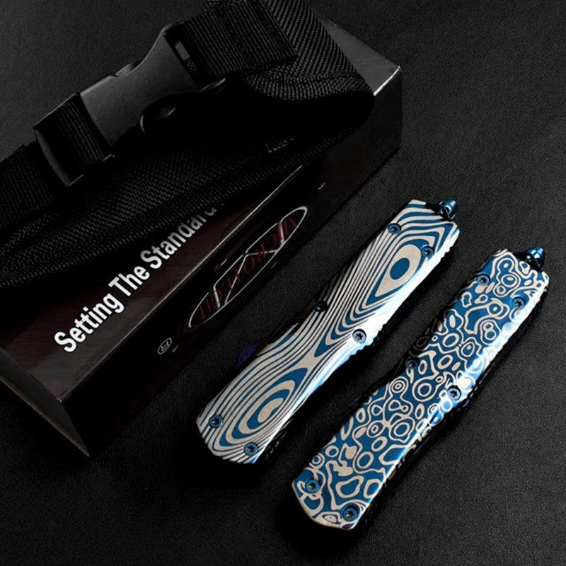 High-quality all-steel handle outdoor knife, portable high-hardness tactical knife, wilderness survival self-defense