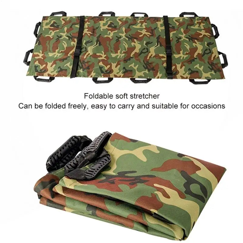 Portable Soft Stretcher With Handbag First Aid Tools 12 Handles Soft First Aid Medical Stretcher For Home Sports Hospital Aid