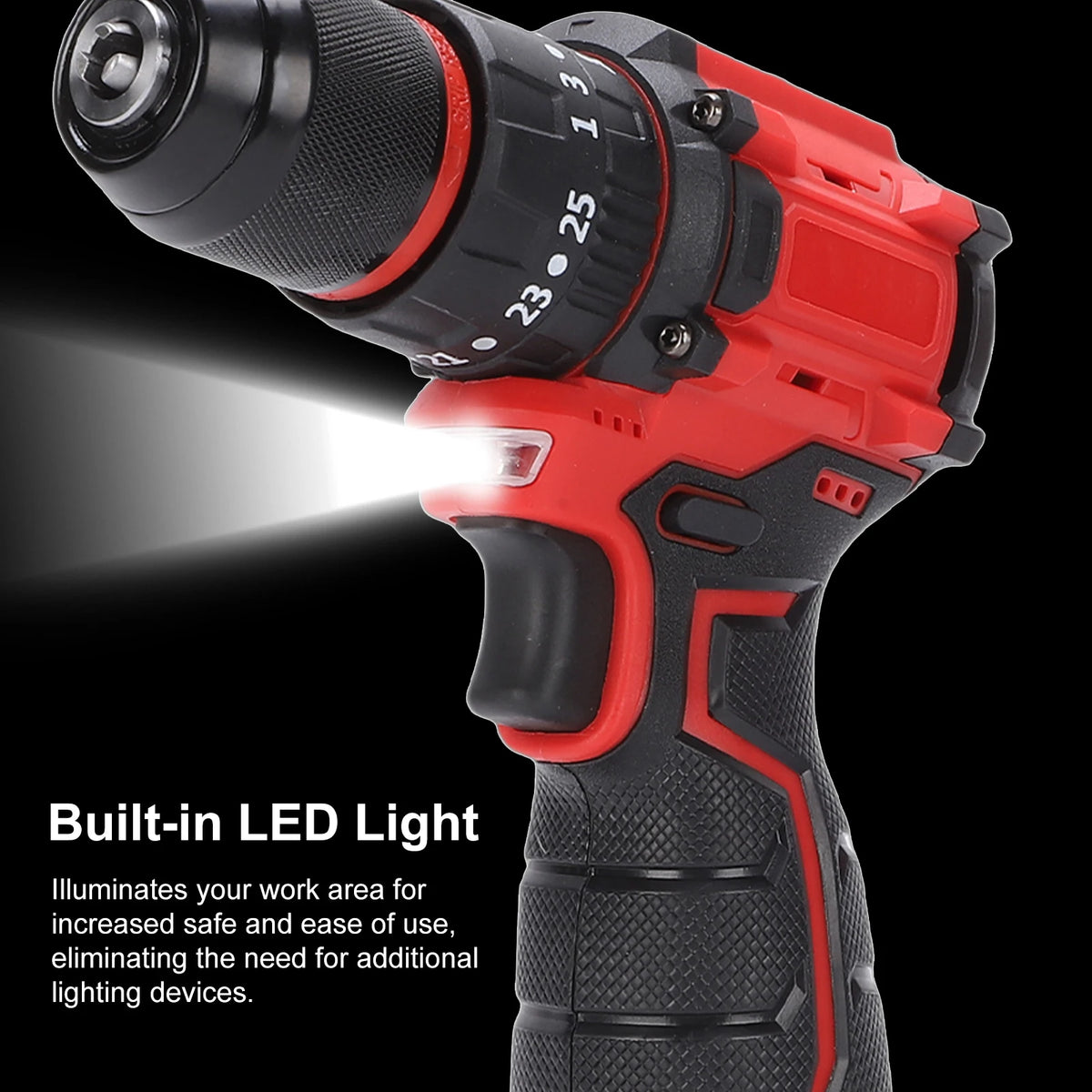 Cordless Drill and  Driver Set 16.8V Brushless Power Tool Kit with 3 Batteries Cordless Drill Kit Brushless Power Tool Kit
